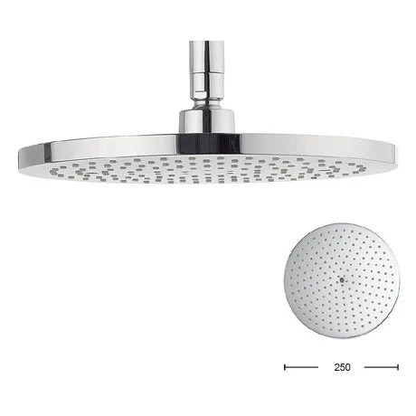 Crosswater - Central 250mm Round Fixed Showerhead - FH250C+ 1 Crosswater - Central 250mm Round Fixed Showerhead - FH250C+