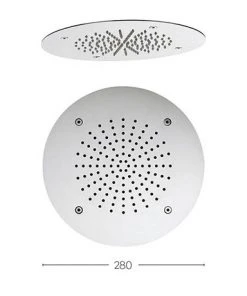 Crosswater 280mm Round Recessed Shower Head - FH280C