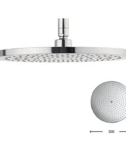 Crosswater - Central 300mm Round Fixed Showerhead - FH300C+