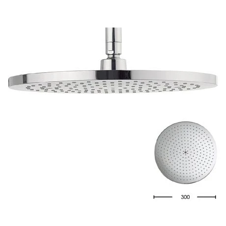 Crosswater - Central 300mm Round Fixed Showerhead - FH300C+ 1 Crosswater - Central 300mm Round Fixed Showerhead - FH300C+