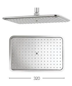 Crosswater - Essence 320mm Rectangular Fixed Showerhead - FH321C