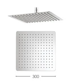 Crosswater - Glide 300mm Square Fixed Showerhead - FH330SR+
