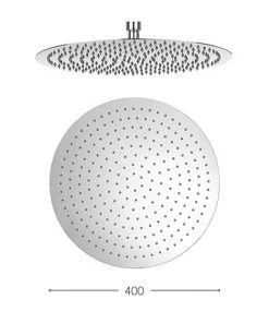 Crosswater - Central 400mm Round Fixed Showerhead - FH400SR+