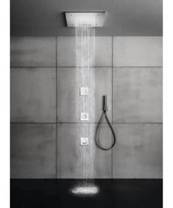 Crosswater 500mm Square Multifunction Recessed Shower Head - FH500C -Bathroom Supplies Sales 2024 FH500C D5 460