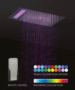 Crosswater Mini Revive LED Fixed Showerhead - FHX310C