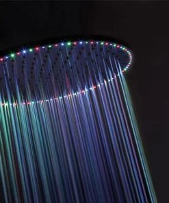 Crosswater - Rio Spectrum Round Showerhead with Lights and Ceiling Arm - FHX740C -Bathroom Supplies Sales 2024 FHX740C D4 460