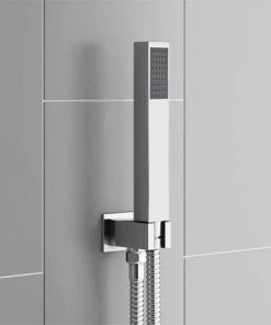 Milan Square Outlet Elbow with Parking Bracket, Flex + Handset