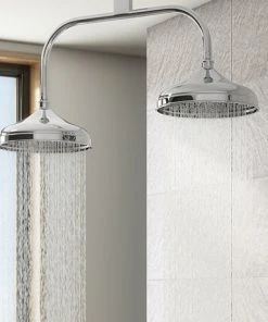 Belmont Traditional 12" Apron Fixed Dual Ceiling Mounted Shower Heads