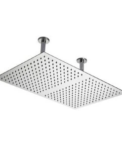 Hudson Reed Rectangular Dual Ceiling Mounted Shower Head 600 x 400mm- Stainless Steel - HEAD66