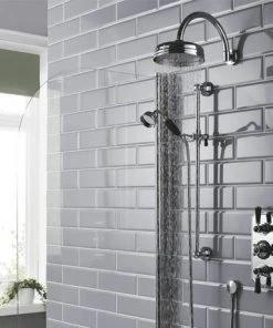 Hudson Reed 8" Apron Fixed Shower Head + Curved Arm -Bathroom Supplies Sales 2024 HRH21A6 d4 460