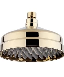 Belmont Traditional Gold 6" Apron Rose Shower Head with Swivel Joint