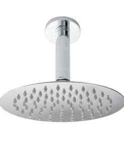 Hudson Reed Modern Round Fixed Head 180mm & Ceiling Arm