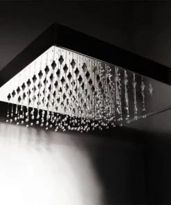 Hudson Reed Rectangular Shower Head with Water Blade - HEAD48 -Bathroom Supplies Sales 2024 Hudson Reed Rectangular Shower Head w Water Blade HEAD48 d2 460