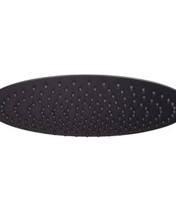 Arezzo Round 300mm Matt Black Fixed Shower Head