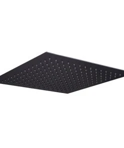 Arezzo Square 300 x 300mm Matt Black Fixed Shower Head
