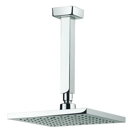 Crosswater - Planet 200mm Square Fixed Head & Ceiling Mounted Arm - MBPSAF20 1 Crosswater - Planet 200mm Square Fixed Head & Ceiling Mounted Arm - MBPSAF20