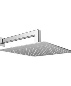 Milan 300 x 300mm Ultra-Thin Square Shower Head + 90 Degree Bend Arm -Bathroom Supplies Sales 2024 MIL300BA n d2 460