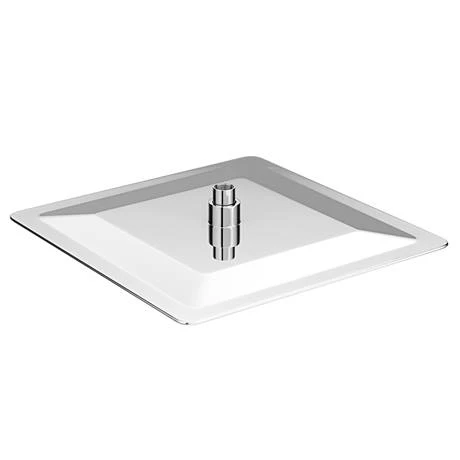 Milan 300 x 300mm Ultra Thin Shower Head with Curved Shower Arm 2 Milan 300 x 300mm Ultra Thin Shower Head with Curved Shower Arm - Image 2