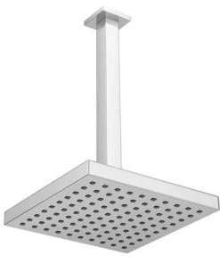 Milan 200 x 200mm Fixed Square Shower Head + Ceiling Mounted Arm -Bathroom Supplies Sales 2024 MSQH22ARM20 n d2 460