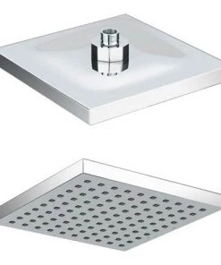 Milan 200 x 200mm Square Shower Head with Swivel Joint