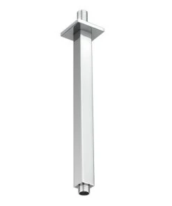 Milan Square Vertical Shower Arm 300mm - Chrome