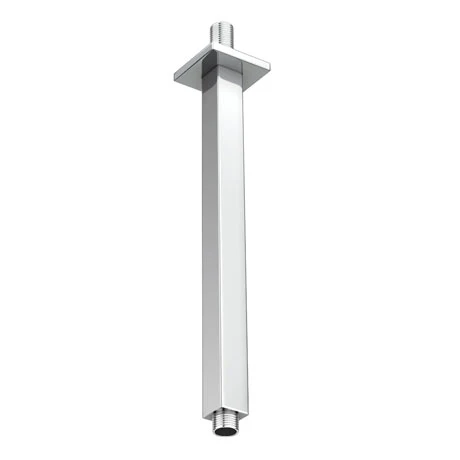 Milan Square Vertical Shower Arm 300mm - Chrome 1 Milan Square Vertical Shower Arm 300mm - Chrome