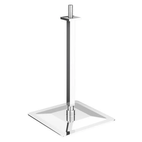 Milan Ultra Thin Square Shower Head with Vertical Arm - 200x200mm 2 Milan Ultra Thin Square Shower Head with Vertical Arm - 200x200mm - Image 2
