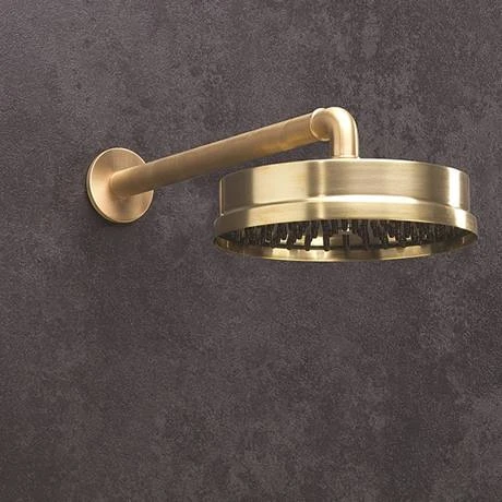Crosswater MPRO Industrial 8" Easy Clean Shower Head - Unlacquered Brushed Brass - PRI08UB_EC 3 Crosswater MPRO Industrial 8" Easy Clean Shower Head - Unlacquered Brushed Brass - PRI08UB_EC - Image 3