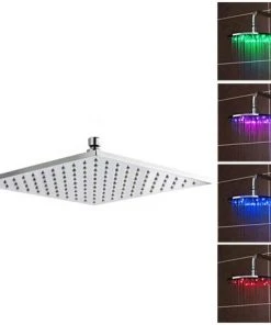 Nuie - 300mm Square LED Fixed Shower Head - STY072