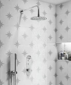 Cruze Round Outlet Elbow with Parking Bracket, Flex & Handset -Bathroom Supplies Sales 2024 RDS001 d5 460