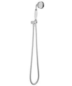 Asquiths Traditional Round Outlet Elbow with Parking Bracket, Flex and Handset