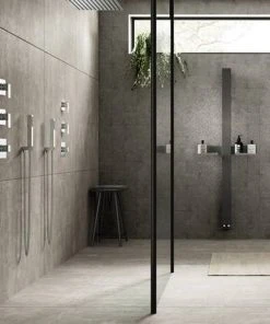 Asquiths Square Handset With Outlet Elbow With Parking Bracket & Flex - SHZ5153 -Bathroom Supplies Sales 2024 SHZ5153 d2 460