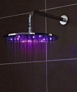 Nuie - 200mm Square LED Fixed Shower Head - STY070 -Bathroom Supplies Sales 2024 STY069 D4 460 2