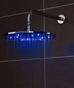 Nuie - 200mm Square LED Fixed Shower Head - STY070 -Bathroom Supplies Sales 2024 STY069 D5 460 2