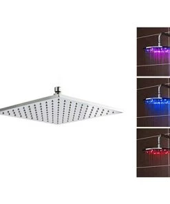 Nuie - 200mm Square LED Fixed Shower Head - STY070