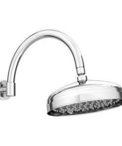 Belmont 8" Shower Head with Round Curved Shower Arm -Bathroom Supplies Sales 2024 TRH08 CARM d2 460