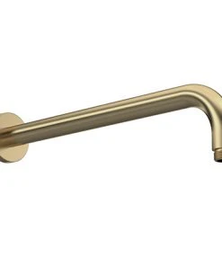 Venice Giro 410mm Wall Mounted Shower Arm - Brushed Brass