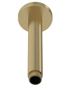 Venice Giro 150mm Brushed Brass Round Ceiling Shower Arm