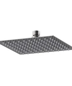 Venice Cubo 200 x 200mm Fixed Shower Head - Brushed Gun Metal