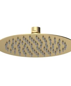 Venice Giro 200mm Round Fixed Shower Head - Brushed Brass